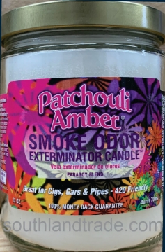 Smoke Odor Exterminator Candle Patchouli Amber 13oz